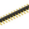 Pin header, 17 pole, pitch 2.54 mm, straight, black, 10080381