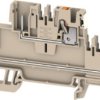 Terminal block, push-in connection, 2.5 mm², 4 pole, 24 A, 8 kV, dark beige, 2675910000