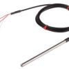 Termopara typ PT 100, -50C do +250C 125mm kabel 2m, Stal nierdzewna