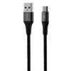 KABEL USB/MICRO 3A 2M CZARNY VIDVIE