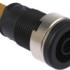 Gniazdo bananowe Żeński Wypustka typ Gniazdo bananowe Czarny 32A Hirschmann Test & Measurement rozmiar 4 mm