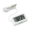 Termometr panelowy LCD od -50 do 100*C biały / 50-301