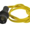 Kontrolka; KLP5Y/230V; 10mm; podświetlenie LED 230V; żółty; z przewodem; czarny; IP20; LED 5mm; 27mm; Elprod; RoHS