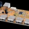EX-1177-2S-PL USB 2.0 7-port hub board, 15-kV ESD