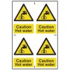 Scan 1309 Caution Hot Water - PVC 200 x 300mm