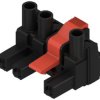 Socket header, 3 pole, pitch 7.62 mm, straight, black, 1173500000