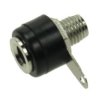 Gniazdo bananowe AL2321 czarne 4mm (5szt)