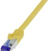 kabel LAN LogiLink C6A057S, 1 szt., RJ45, CAT 6a, S/FTP, 2.00 m, żółty