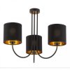 Lampa sufitowa TORENS 3 - punktowa Czarno złoty 4594 TK Lighting