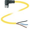 Pepperl+Fuchs 239999-0019 Złącze konfekcjonowane czujnika/aktuatora V11-W-YE2M-PVC-U, piny: 3, 2 m, 1 szt.