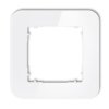 ICON Ramka pojedyncza zaokrąglona - efekt szkła (ramka: biała, spód: biały) biały 0-0-IRSZ-1 KARLIK
