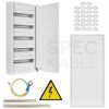 OUTLET Rozdzielnica natynkowa metalowa 5x18 modułów IP30 (400V AC) 905x436x130mm drzwi pełne KOLE SYSTEMS
