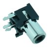 Black RCA Right Angle PCB Phono Socket
