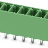 Pin header, 7 pole, pitch 3.5 mm, straight, green, 1731536
