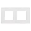 Szklana ramka Maclean, podwójna, biała, 157x86mm, MCE729W
