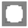 Deco Ramka Uniwersalna Pojedyncza Z Tworzywa Szary Mat 27Dr-1