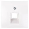 Berker/B.Kwadrat Element centralny gniazda przyłączeniowego 1xUAE śnieżnobiały 5314078989