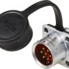 Złącze okrągłe męskie push-pull Weipu SF1213/P7, 7 pin, 125 V/AC, IP67, do lutowania