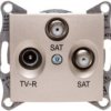 Sedna Gniazdo Antenowe Satyna Tv/Sat/Sat Koncowe Sdn3502168