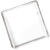 Soczewki do wskaźników, A01, Bezbarwny, Kwadratowy, Montaż na panelu, długość: 18mm