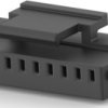Plug/socket housing, 11 pole, pitch 1 mm, straight, black, 1-2367198-1