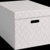 6142-00-01 Archive boxes, recycled, sz. L, 3 pieces, white/grey