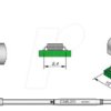 C245221 C245 SMD desoldering tip, C245221/5.5 x 10 mm, for dual-in-line