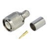 Wtyk TNC męski RG6, prosty zaciskany na przewód