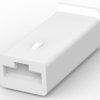 Insulating housing for 6.35 mm, 1 pole, PA, natural, 180905