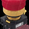 YW1L-V4E01Q4R YW-22mm, E-Stop, 1NC, ill, LED 24V AC/DC, Pull/Turn Reset