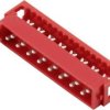 Connfly Obudowa złącza pin męskiego na kabel Micro-MaTch Ilość pinów 16 Wymiary siatki: 1.27 mm DS1015-01-16R6 1 szt.