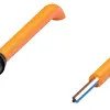 Sensor actuator cable, M8 cable socket, straight, A to open end, 4 pole, 2 m, PUR, orange, 4 A, 70124952-100027