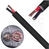 Kabel głośnikowy TECHNOAUDIO PGO-HSLH 2x4mm2 Cu OFC zewnętrzny B2ca bezhalogenowy LSOH czarny Technokabel