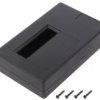 KM-33A Obudowa z tworzywa KM33A wymiary: 118x74x29mm - otwór pod wyświetlacz 14x54mm - czarna - ABS