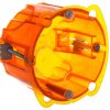 Batibox Puszka podtynkowa 67mm 67x50mm pomarańczowa 080121