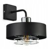 Lampa LOFT IDA-S K9 1xE27 kinkiet czarno srebrny
