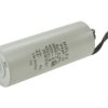 Kondensator; silnikowy (rozruchowy); I150V580K-G1; MKSP; 8uF; 450V AC; fi 30x78mm; z przewodami; Miflex; RoHS