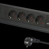 1156250544 Premium desktop power strip, 4 sockets, USB, 1.8-m cable, black