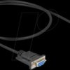 87819 Serial cable, RS-232, plug/socket, slim, 0.5 m