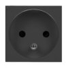 NOEN FR. gniazdo modułowe 45x45mm 1x2P+Z. typ E french. 16A 250V. czarne OR-GM-9010/B/FR