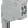 Modular connector, 2 pole, 0.14-1.5 mm², gray for jumper contact slot, 2000-552