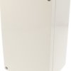 ABS enclosure, (L x W x H) 201 x 119 x 89 mm, light gray (RAL 7035), IP66, 1554UGY