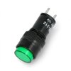Kontrolka 12V DC - 12mm - zielona