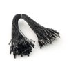 Przewody połączeniowe żeńsko-męskie 20cm czarne - 100szt.