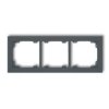 DECO Ramka 3 potrójna uniwersalna z tworzywa grafitowy mat 28DR-3 KARLIK