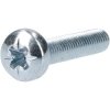 R-TECH 337053 Pozi Pan Head Machine Screws BZP M5 25mm - Pack Of 100