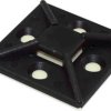 Mocowanie opaski kablowej samoprzylepne, 38.5mm x 38,5 mm, kolor: Czarny, 10-szt., RS PRO