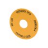 Eaton M22-XAK1 M22 Label EMERGENCY STOP Multilingual Yellow Dia90mm
