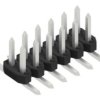 Pin header, 12 pole, pitch 2 mm, angled, black, 10063459