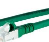 kabel LAN Metz Connect 1308450555-E, 1 szt., RJ45, CAT 6a, S/FTP, 0.50 m, zielony